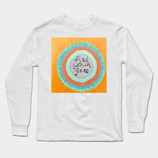 Find your Fire Yogi Mandala Long Sleeve T-Shirt